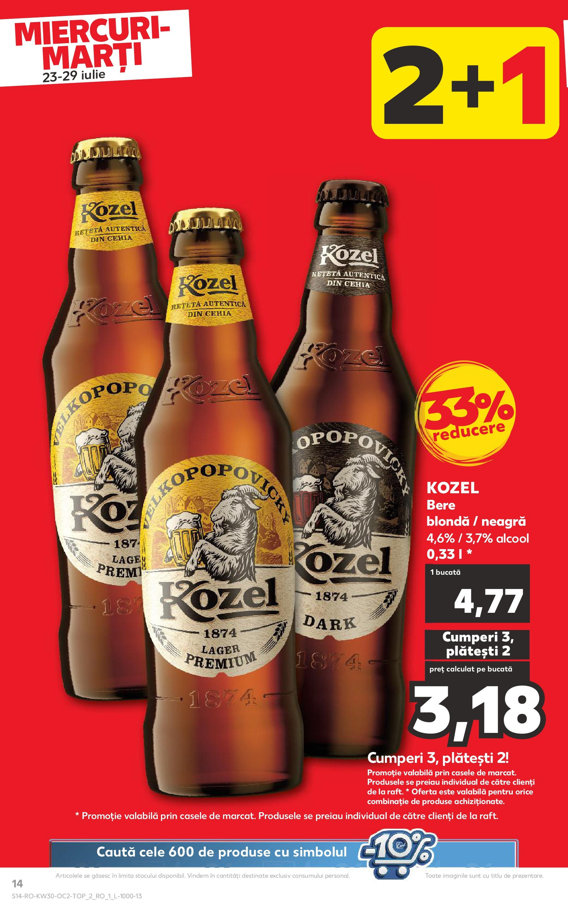 Catalog Kaufland - Galați 22.07.2025 - Revista si Oferta | Pagină: 14 | Produse: Bere