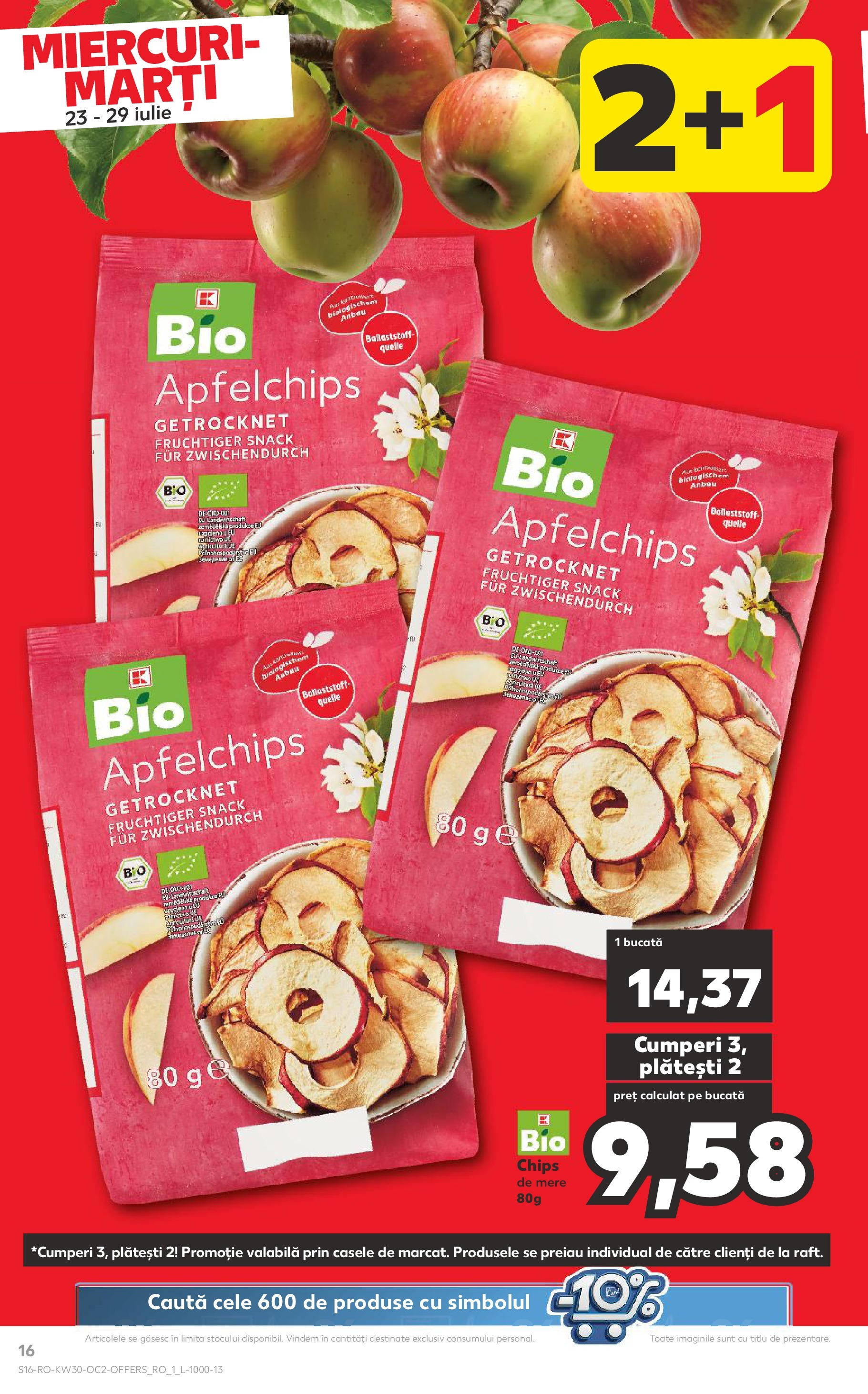 Catalog Kaufland - Galați 22.07.2025 - Revista si Oferta | Pagină: 16 | Produse: Şerit ödül, Apple, Mere