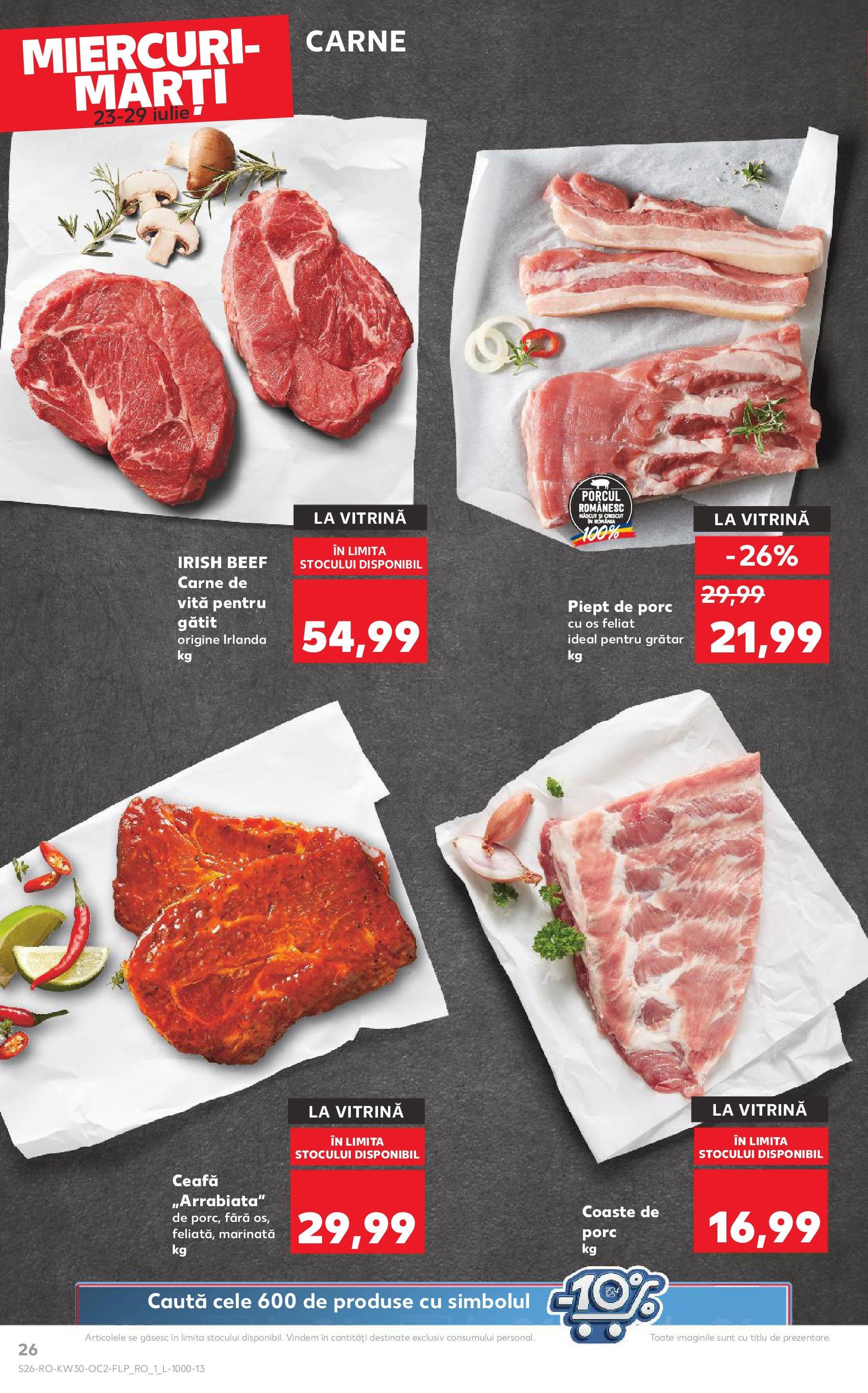 Catalog Kaufland - Galați 22.07.2025 - Revista si Oferta | Pagină: 26 | Produse: Grătar, Vitrină, Carne De Vită