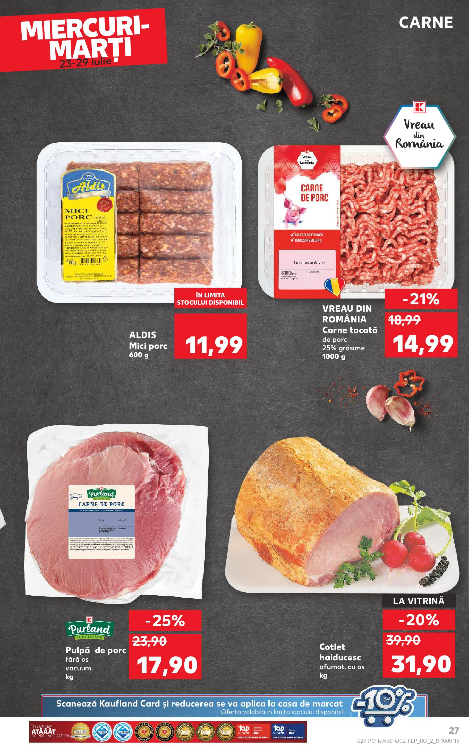Catalog Kaufland - Galați 22.07.2025 - Revista si Oferta | Pagină: 27 | Produse: Lait de coco, Vitrină, Carne De Porc, Carne tocată