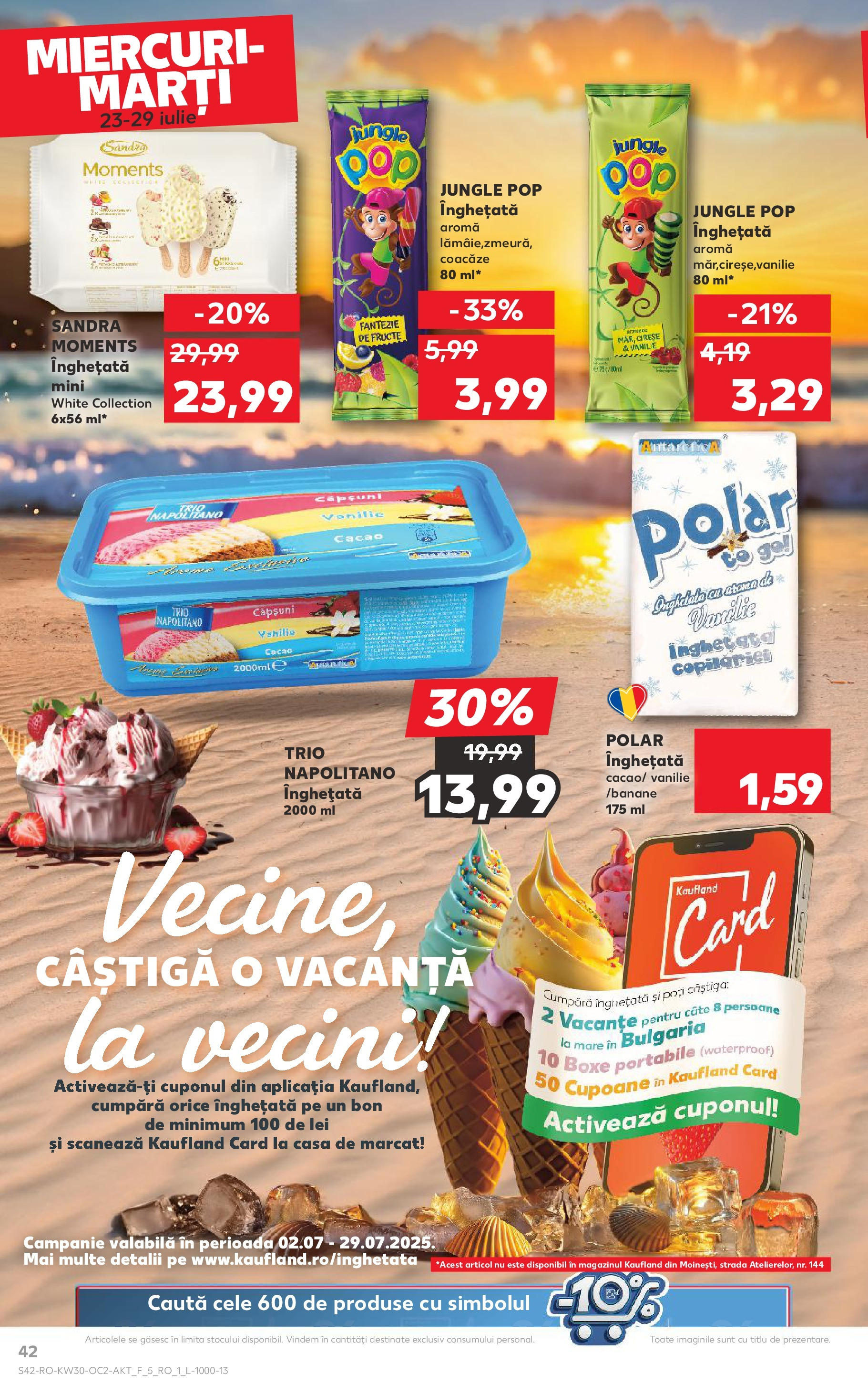 Catalog Kaufland - Galați 22.07.2025 - Revista si Oferta | Pagină: 42 | Produse: Căpșuni, Cacao, Înghețată, Fructe