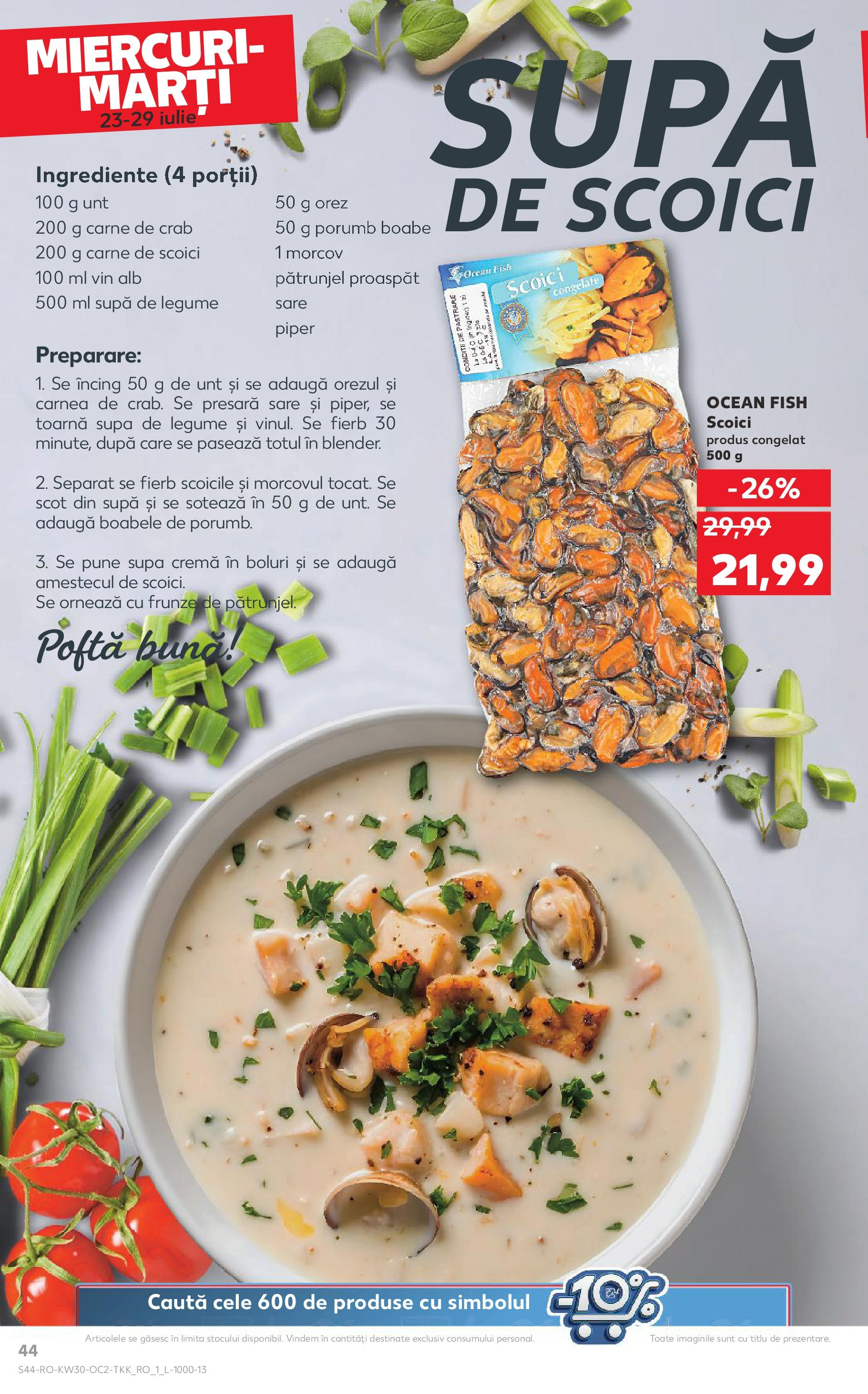 Catalog Kaufland - Galați 22.07.2025 - Revista si Oferta | Pagină: 44 | Produse: Matériel de Street Workout, Cremă, Vin, Piper