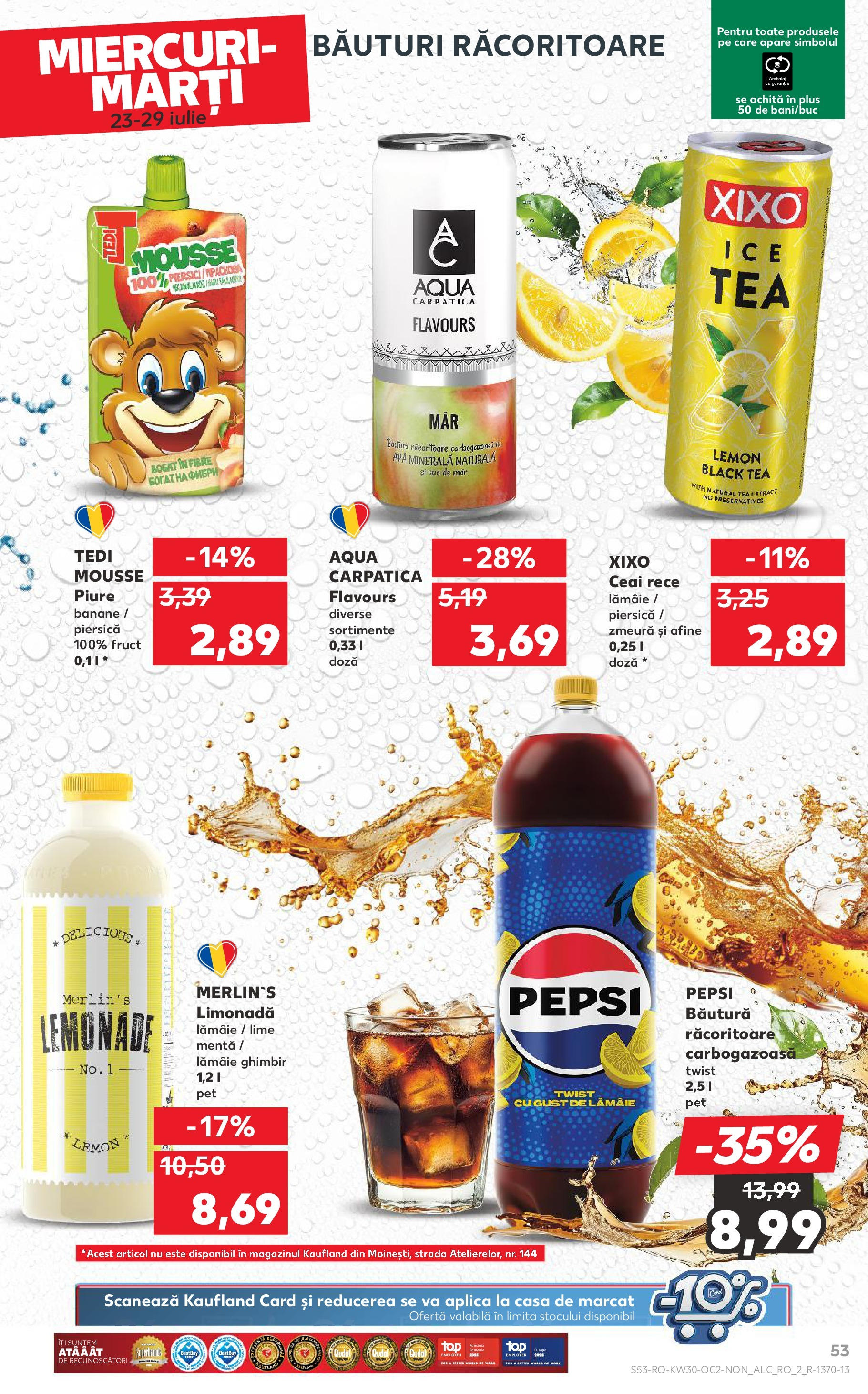 Catalog Kaufland - Alexandria 23.07.2025 || Revista si Oferte | Pagină: 53 | Produse: Lime, Sıcak su torbası, Suc, Lămâie Catalog Kaufland - Alexandria 23.07.2025 - Revista si Oferta | Pagină: 53 | Produse: Lime, Sıcak su torbası, Suc, Lămâie
