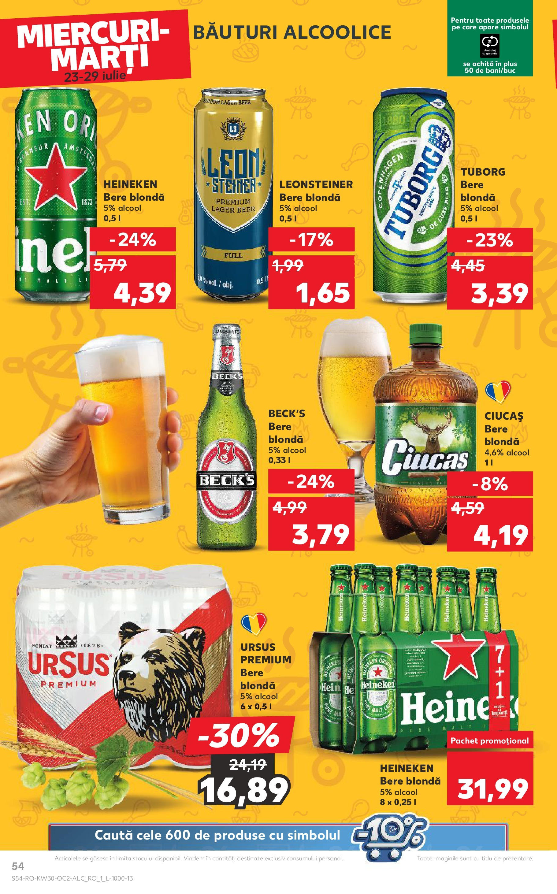 Catalog Kaufland - Galați 22.07.2025 - Revista si Oferta | Pagină: 54 | Produse: Bere