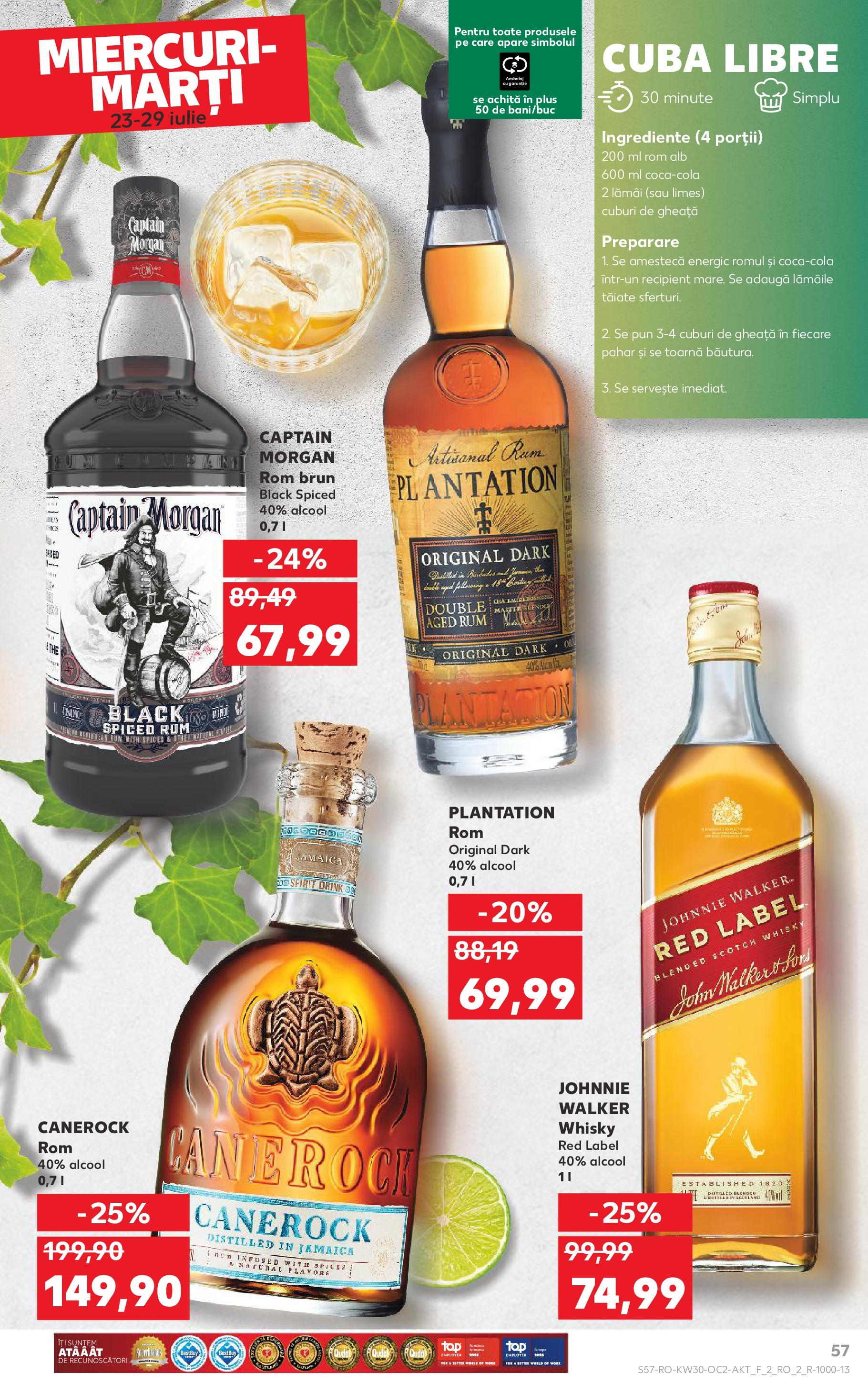 Catalog Kaufland - Galați 22.07.2025 - Revista si Oferta | Pagină: 57 | Produse: Rom