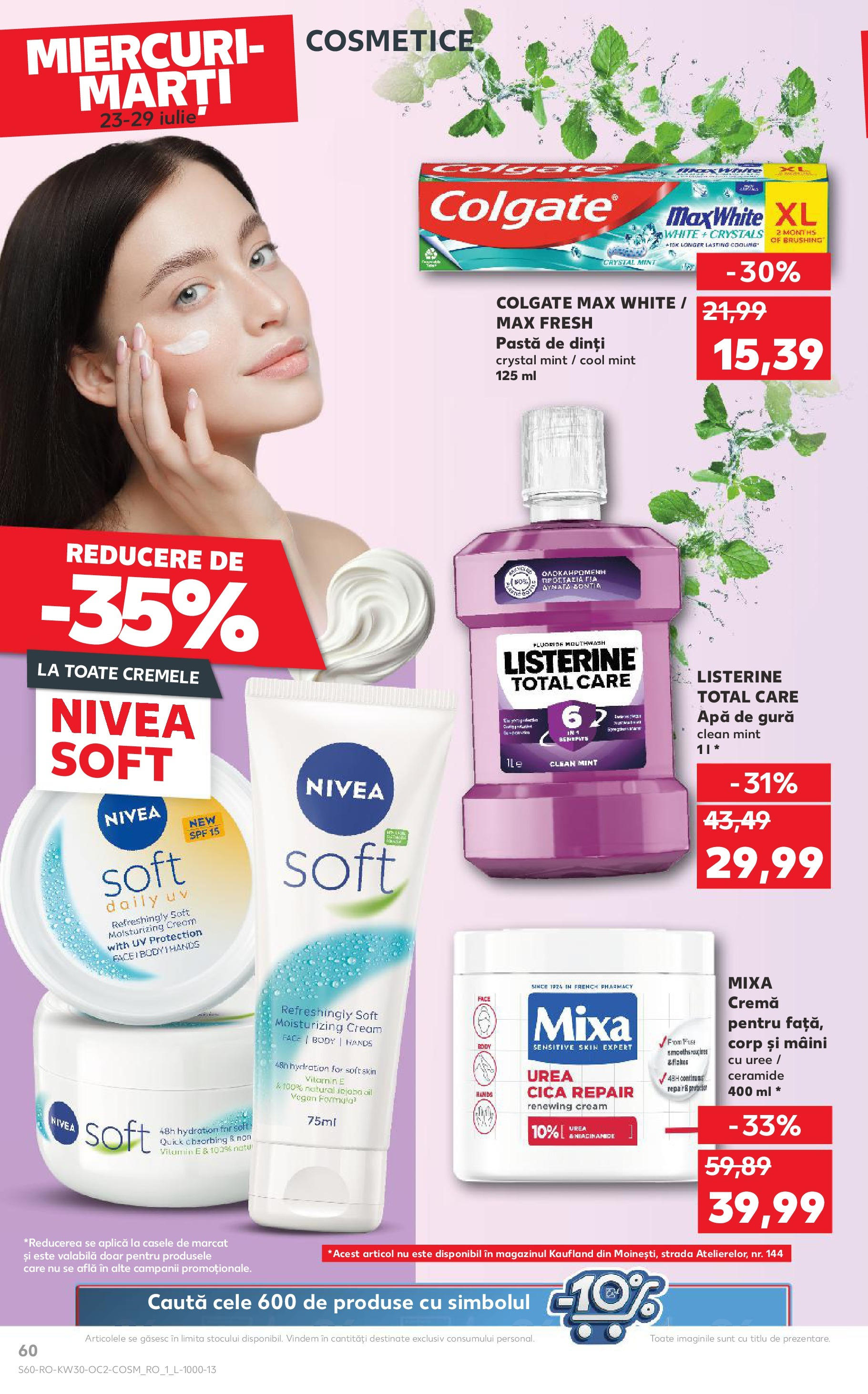 Catalog Kaufland - Galați 22.07.2025 - Revista si Oferta | Pagină: 60 | Produse: Pomelo, Body, Pastă de dinți, Apă