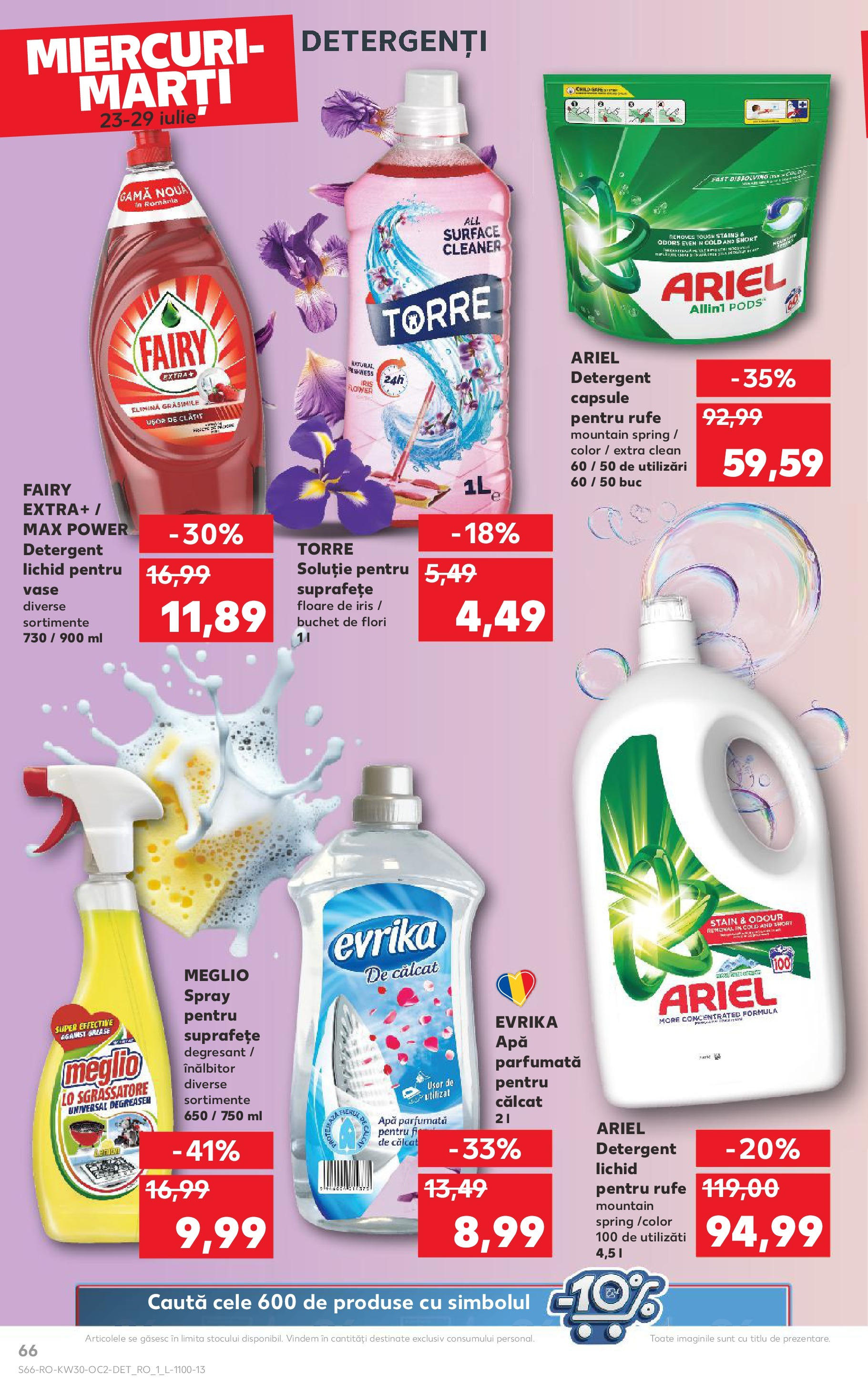 Catalog Kaufland - Ploiești 23.07.2025 - Revista si Oferta | Pagină: 66 | Produse: Pomelo, Detergent, Apă