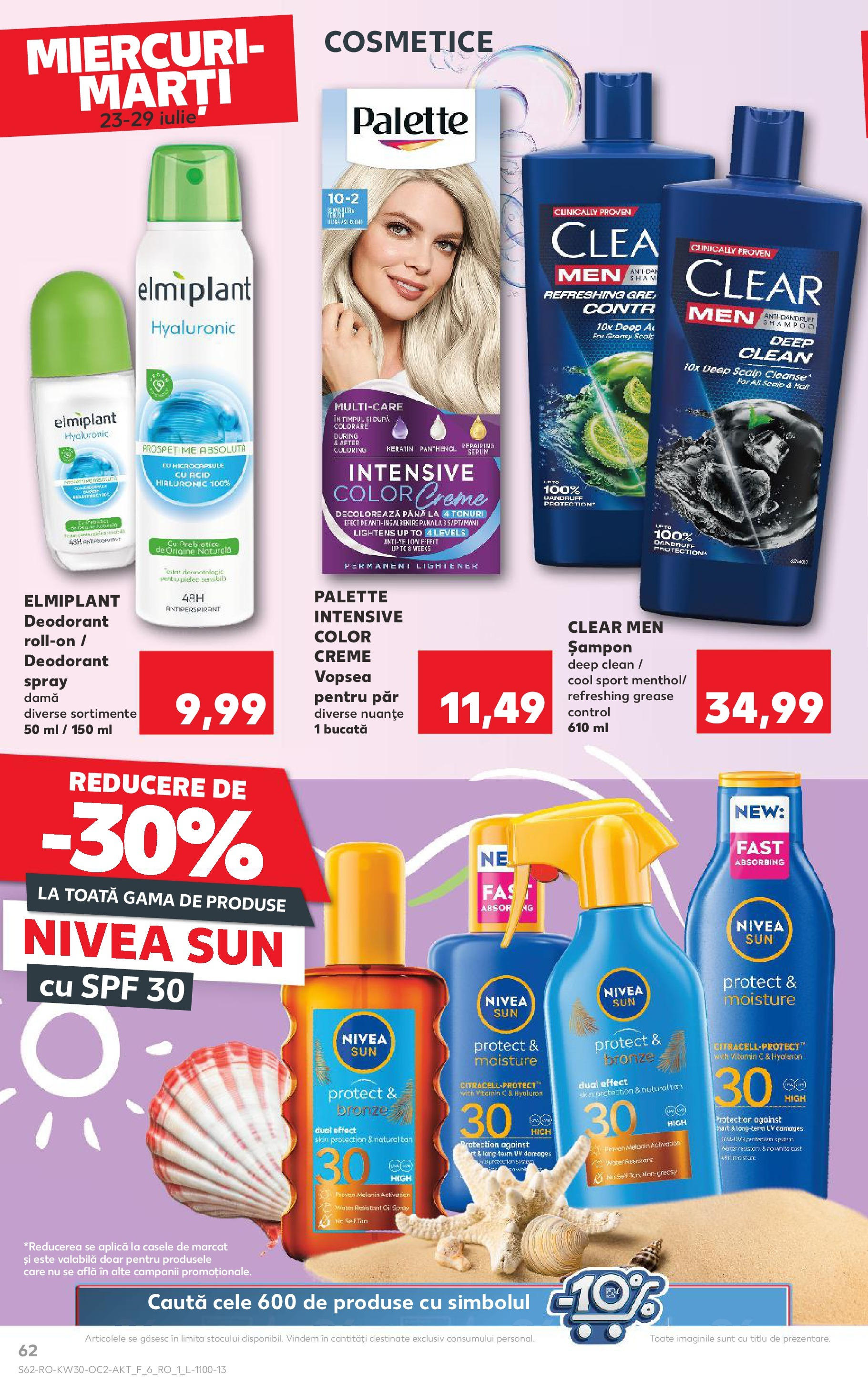 Catalog Kaufland - Ploiești 23.07.2025 - Revista si Oferta | Pagină: 62 | Produse: Pomelo, Vopsea, Șampon, Antiperspirant