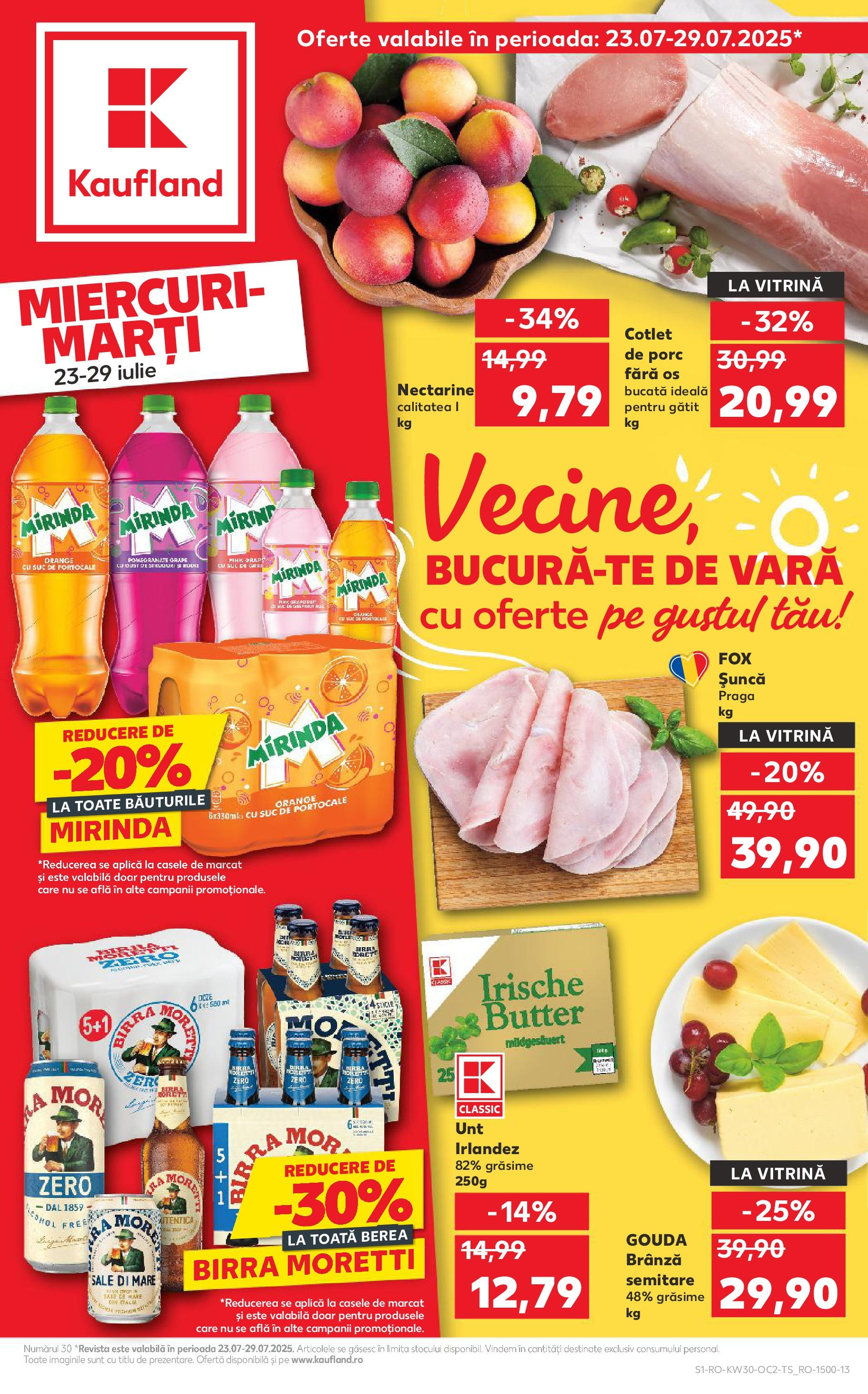 Catalog Kaufland - Baia Mare 23.07.2025 - Revista si Oferta | Pagină: 1 | Produse: Mop, Lait de coco, Vitrină, Suc