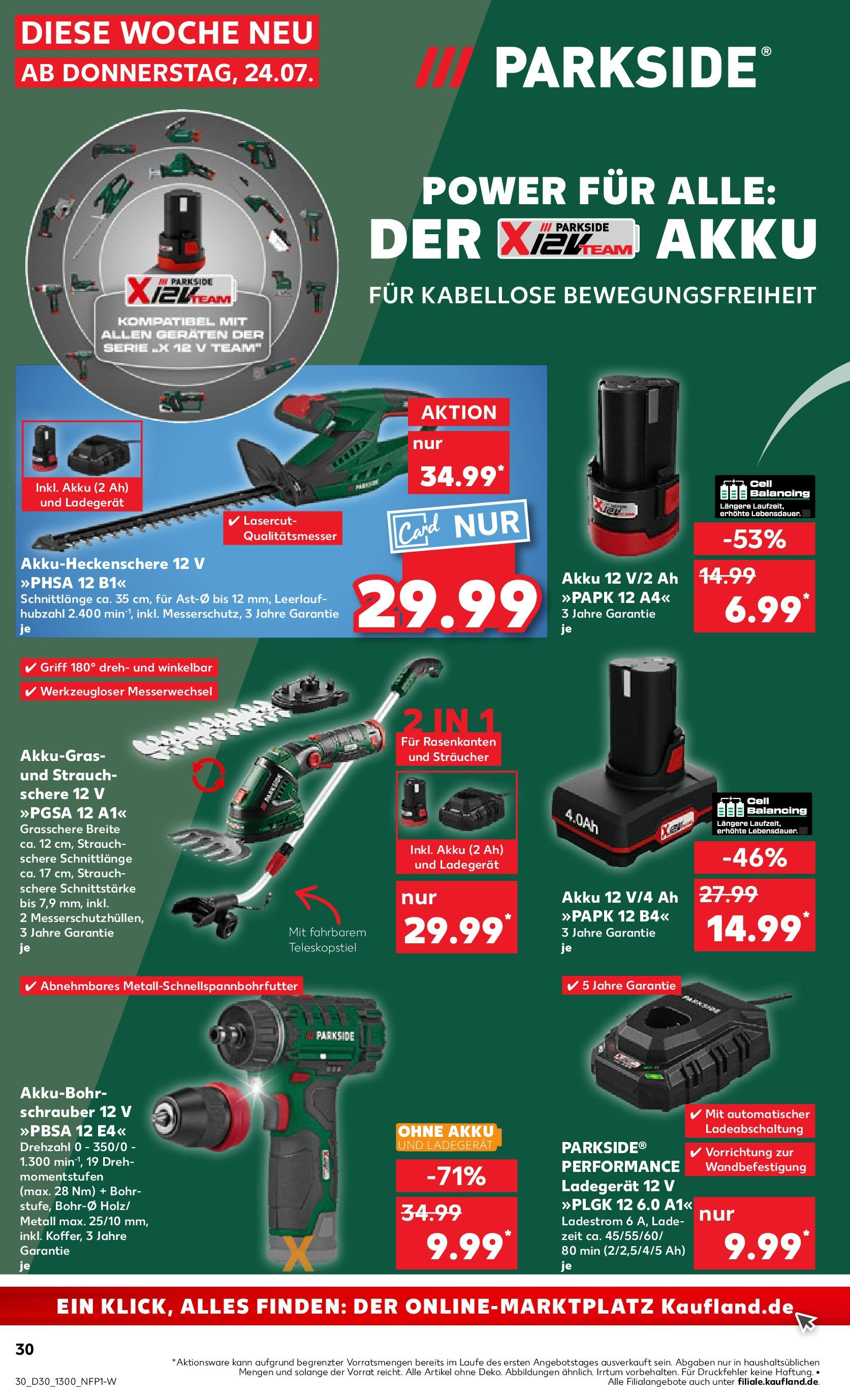 Prospekt Kaufland ab 24.07.2025 » Angebote und Werbung Online | Seite: 30 | Produkte: Ladegerät Prospekt Kaufland ab 24.07.2025 » Angebote Online zum Blättern | Seite: 30 | Produkte: Ladegerät