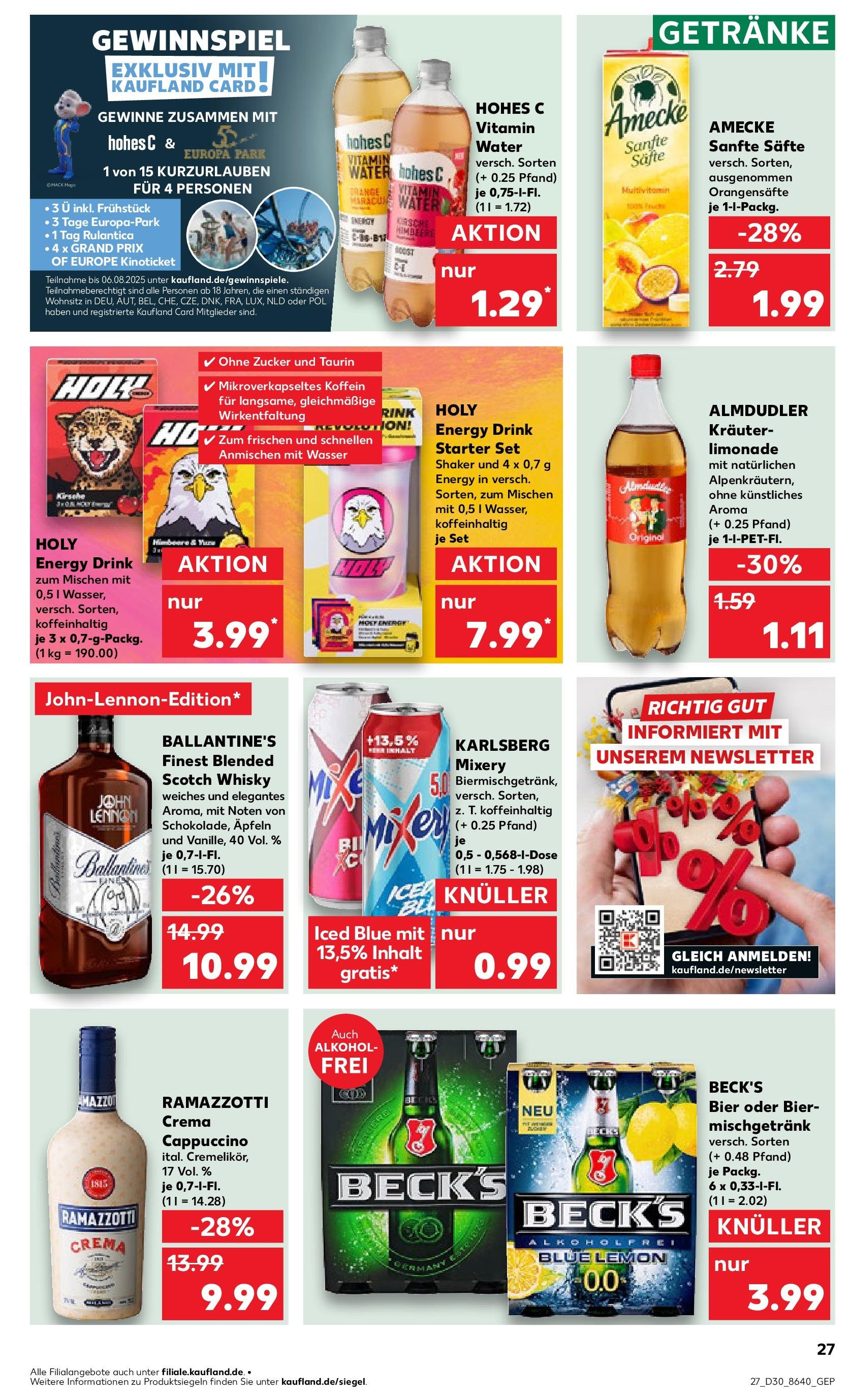 Prospekt Kaufland ab 24.07.2025 » Angebote und Werbung Online | Seite: 27 | Produkte: Energy, Zucker, Hohes c, Mixery Prospekt Kaufland ab 24.07.2025 » Angebote Online zum Blättern | Seite: 27 | Produkte: Energy, Zucker, Hohes c, Mixery