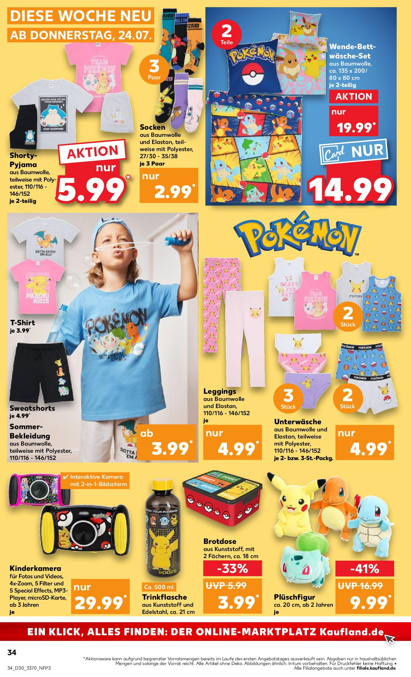Prospekt Kaufland ab 24.07.2025 » Angebote Online zum Blättern | Seite: 34 | Produkte: Box, Bekleidung, Leggings, MP3