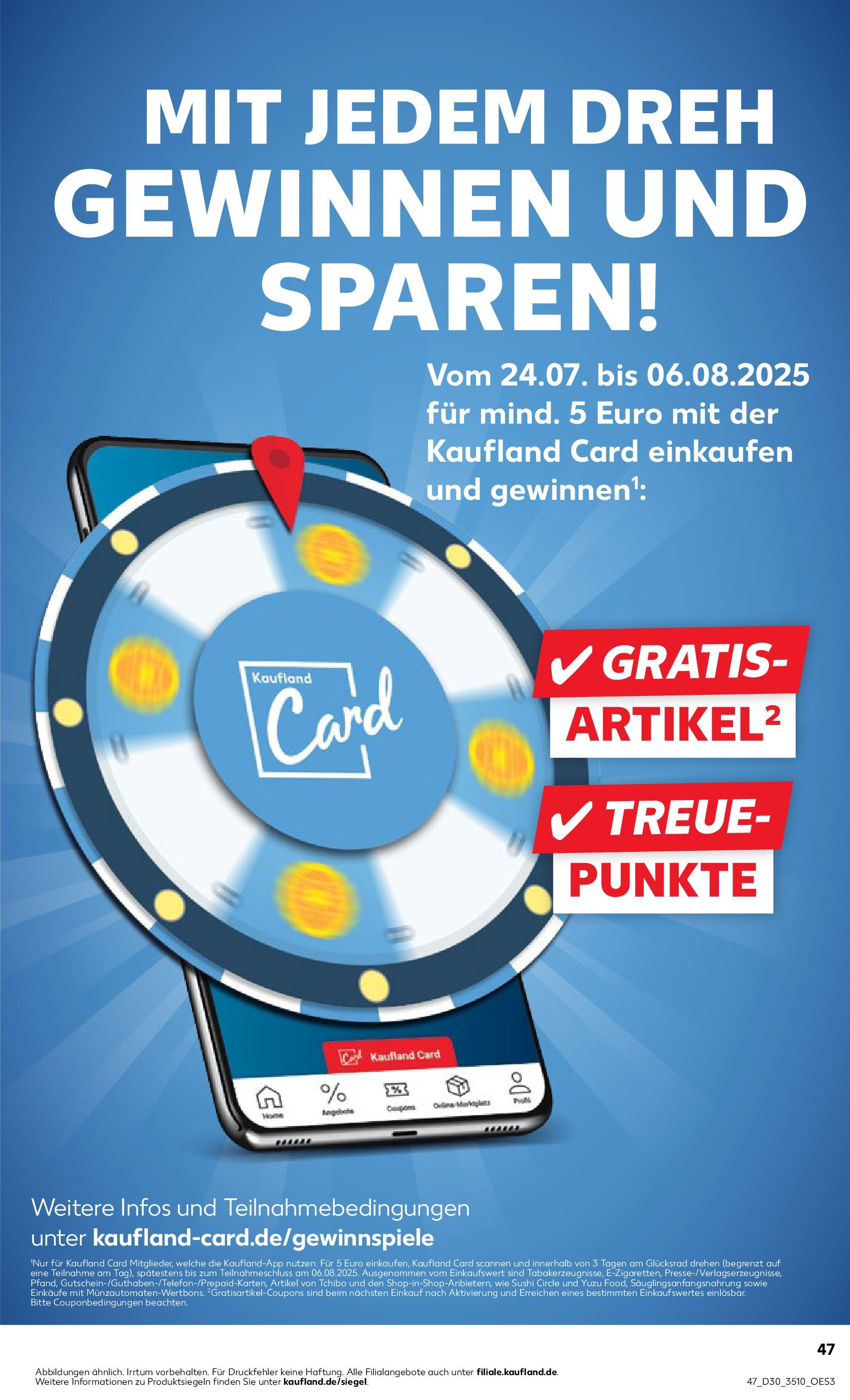 Prospekt Kaufland ab 24.07.2025 » Angebote und Werbung Online | Seite: 47 Prospekt Kaufland ab 24.07.2025 » Angebote Online zum Blättern | Seite: 47