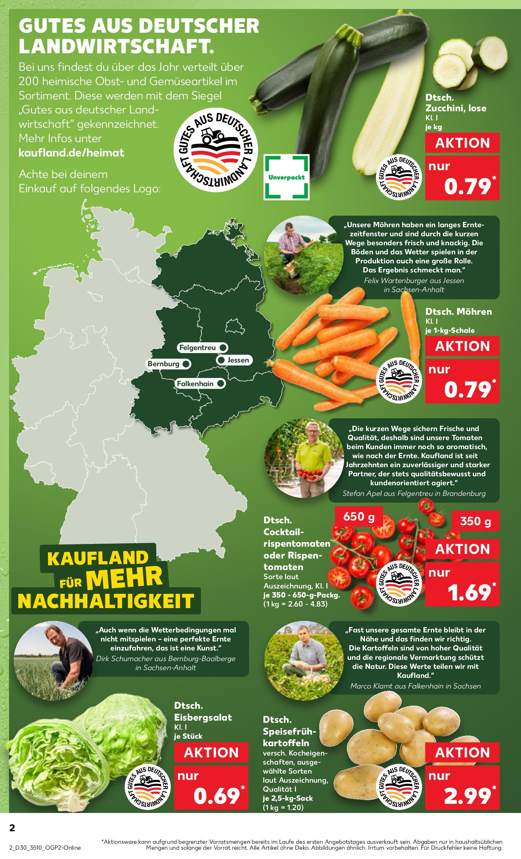 Prospekt Kaufland ab 24.07.2025 » Angebote und Werbung Online | Seite: 2 | Produkte: Tomaten, Eisbergsalat, Kartoffeln, Obst Prospekt Kaufland ab 24.07.2025 » Angebote Online zum Blättern | Seite: 2 | Produkte: Tomaten, Eisbergsalat, Kartoffeln, Obst