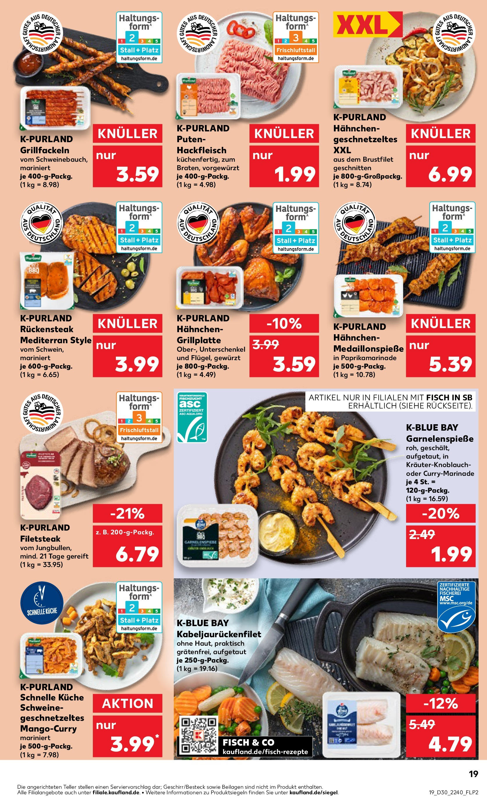 Prospekt Kaufland ab 24.07.2025 » Angebote Online zum Blättern | Seite: 19 | Produkte: Grill, Küche, Steak, Hackfleisch