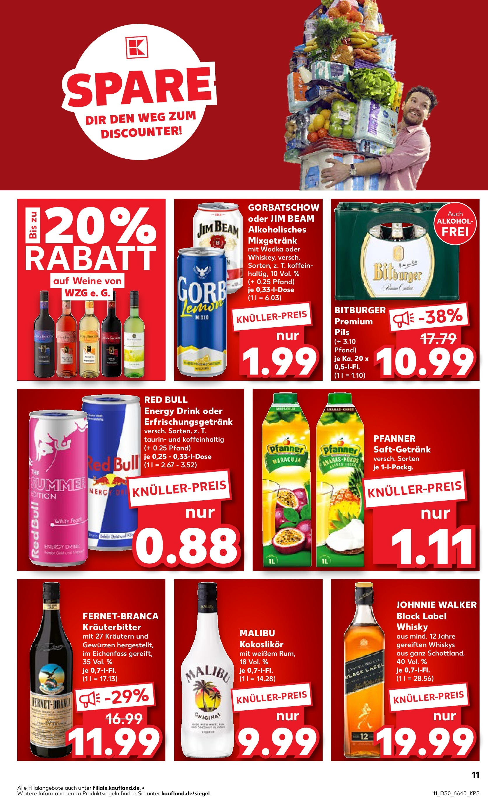Prospekt Kaufland ab 24.07.2025 » Angebote und Werbung Online | Seite: 11 | Produkte: Whisky, Jim beam, Red bull, Wodka Prospekt Kaufland ab 24.07.2025 » Angebote Online zum Blättern | Seite: 11 | Produkte: Whisky, Jim beam, Red bull, Wodka