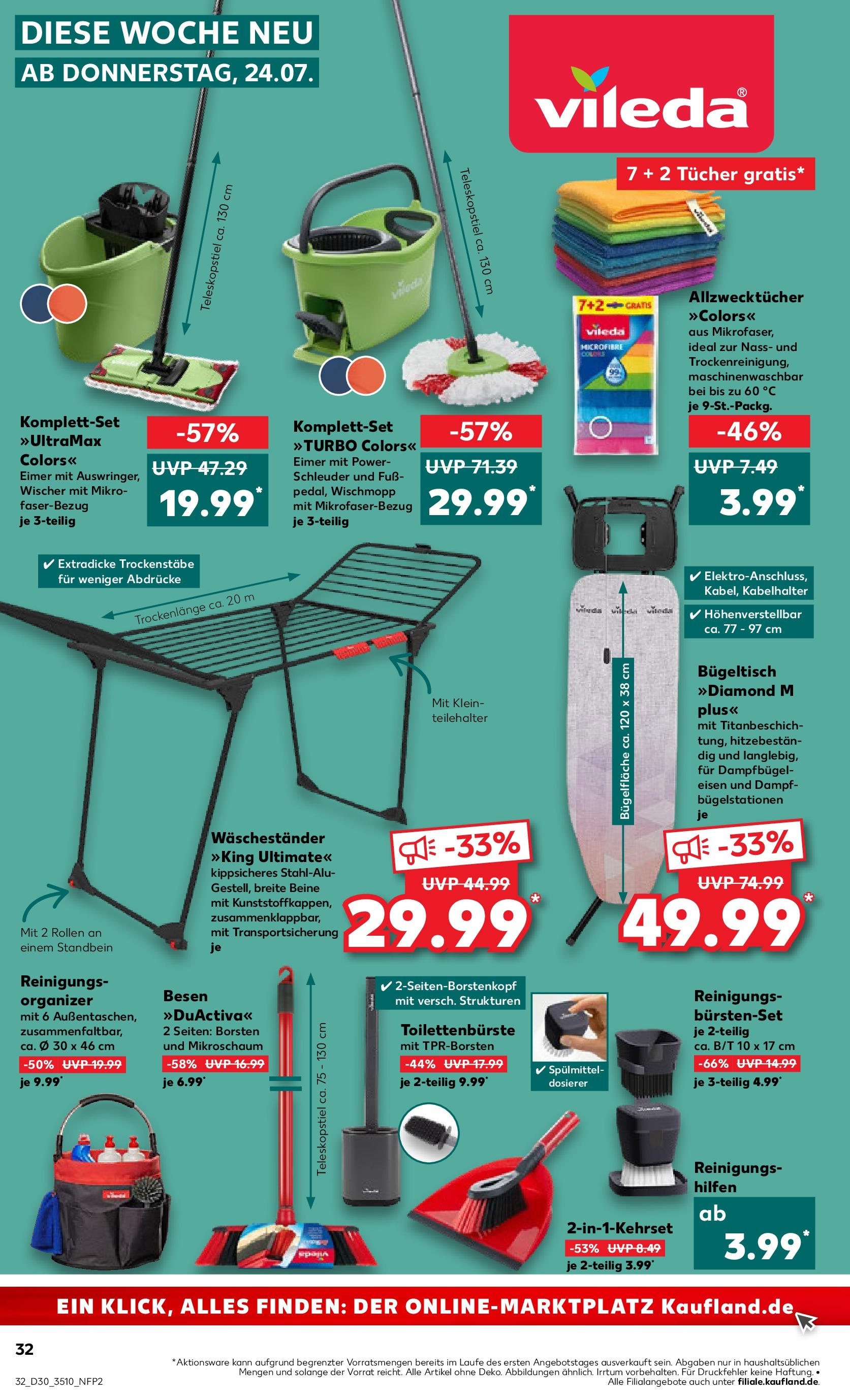 Prospekt Kaufland ab 24.07.2025 » Angebote und Werbung Online | Seite: 32 | Produkte: Waschestander Prospekt Kaufland ab 24.07.2025 » Angebote Online zum Blättern | Seite: 32 | Produkte: Waschestander