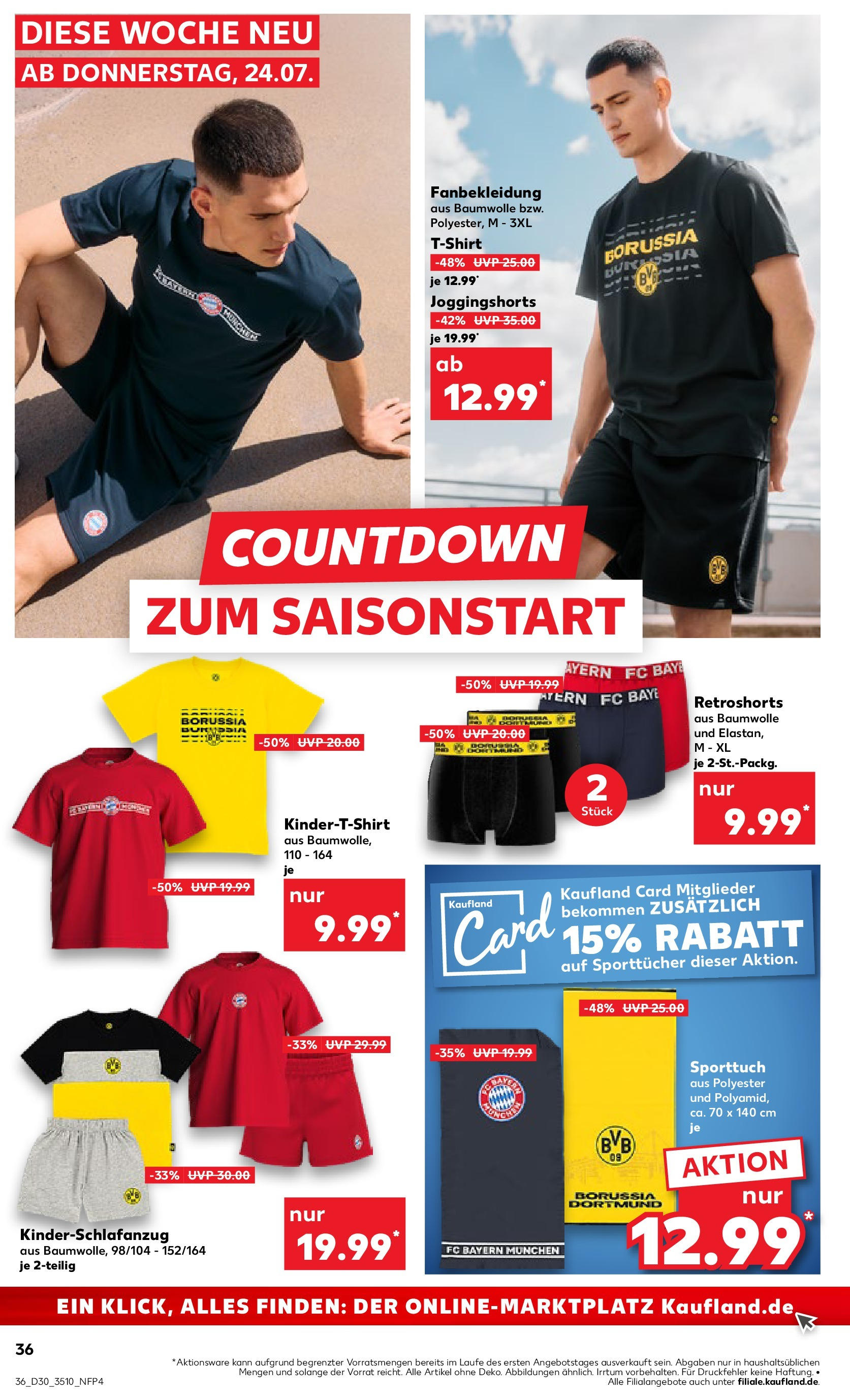 Prospekt Kaufland ab 24.07.2025 » Angebote und Werbung Online | Seite: 36 | Produkte: T-Shirt Prospekt Kaufland ab 24.07.2025 » Angebote Online zum Blättern | Seite: 36 | Produkte: T-Shirt