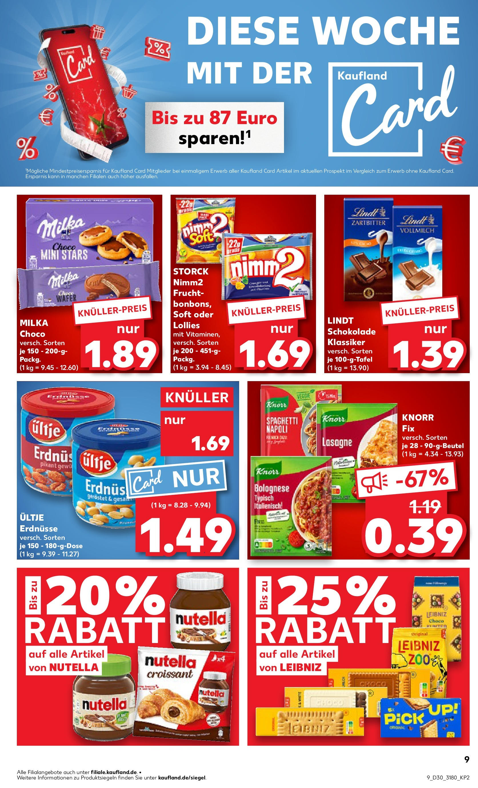 Prospekt Kaufland ab 24.07.2025 » Angebote und Werbung Online | Seite: 9 | Produkte: Knorr fix, Knorr, Croissant, Nutella Prospekt Kaufland ab 24.07.2025 » Angebote Online zum Blättern | Seite: 9 | Produkte: Knorr fix, Knorr, Croissant, Nutella