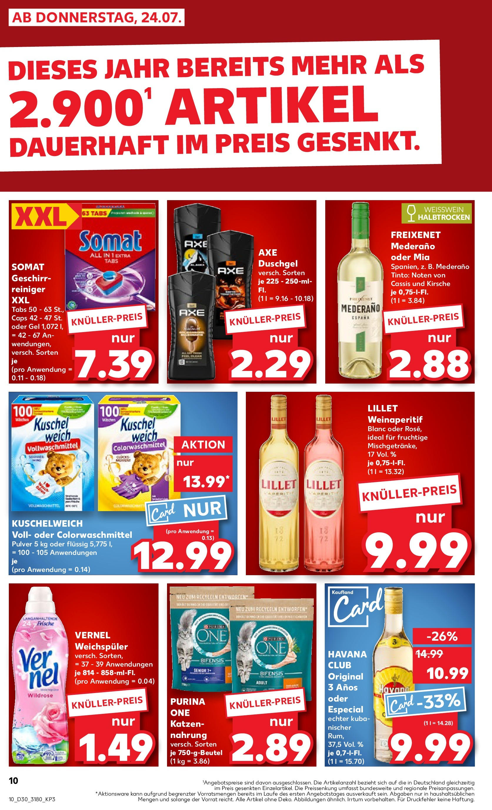 Prospekt Kaufland ab 24.07.2025 » Angebote und Werbung Online | Seite: 10 | Produkte: Havana club, Rum, Duschgel, Vernel Prospekt Kaufland ab 24.07.2025 » Angebote Online zum Blättern | Seite: 10 | Produkte: Havana club, Rum, Duschgel, Vernel