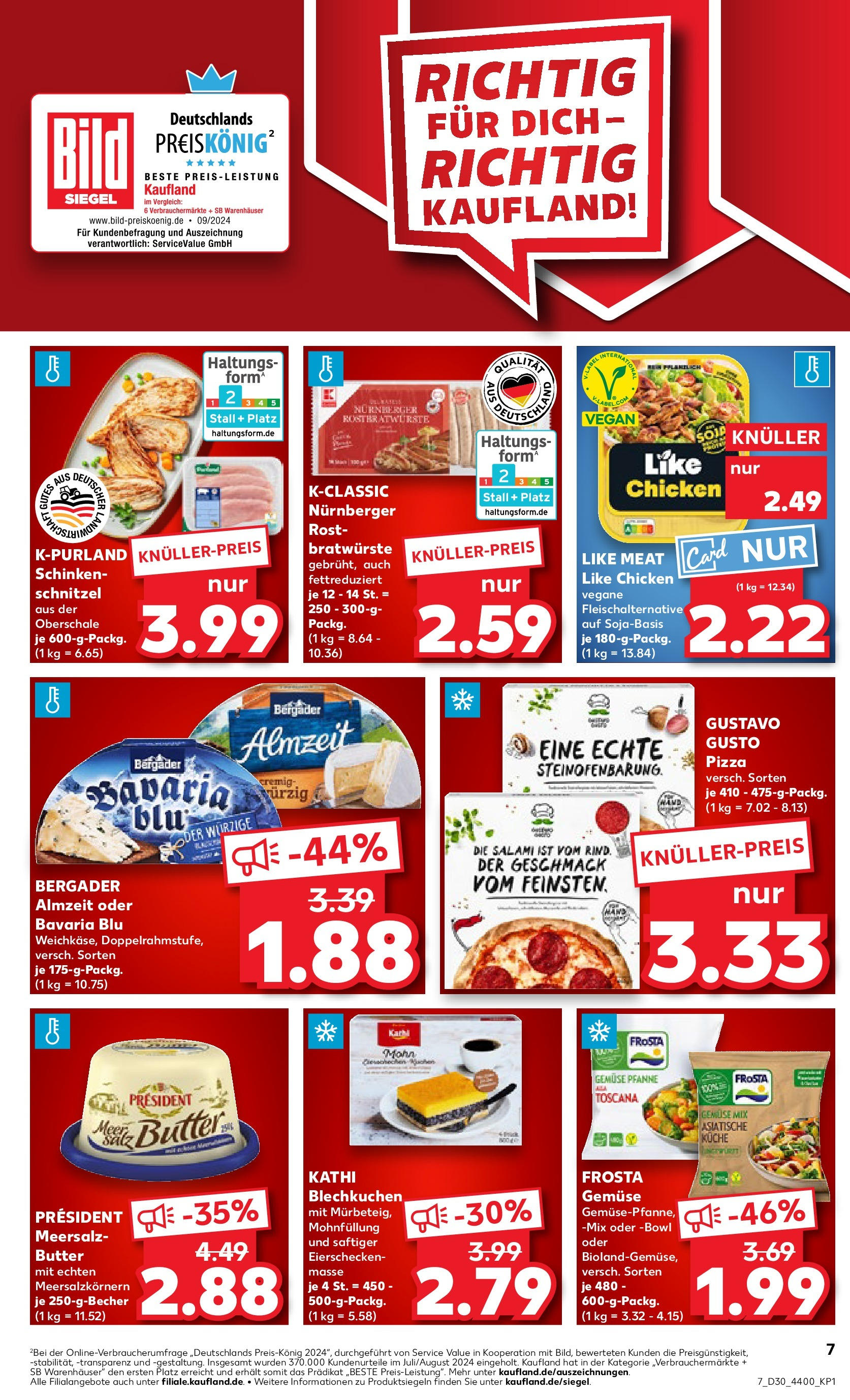Prospekt Kaufland ab 24.07.2025 » Angebote und Werbung Online | Seite: 7 | Produkte: Gustavo gusto, Gemüse, Salami, Pizza Prospekt Kaufland ab 24.07.2025 » Angebote Online zum Blättern | Seite: 7 | Produkte: Gustavo gusto, Gemüse, Salami, Pizza