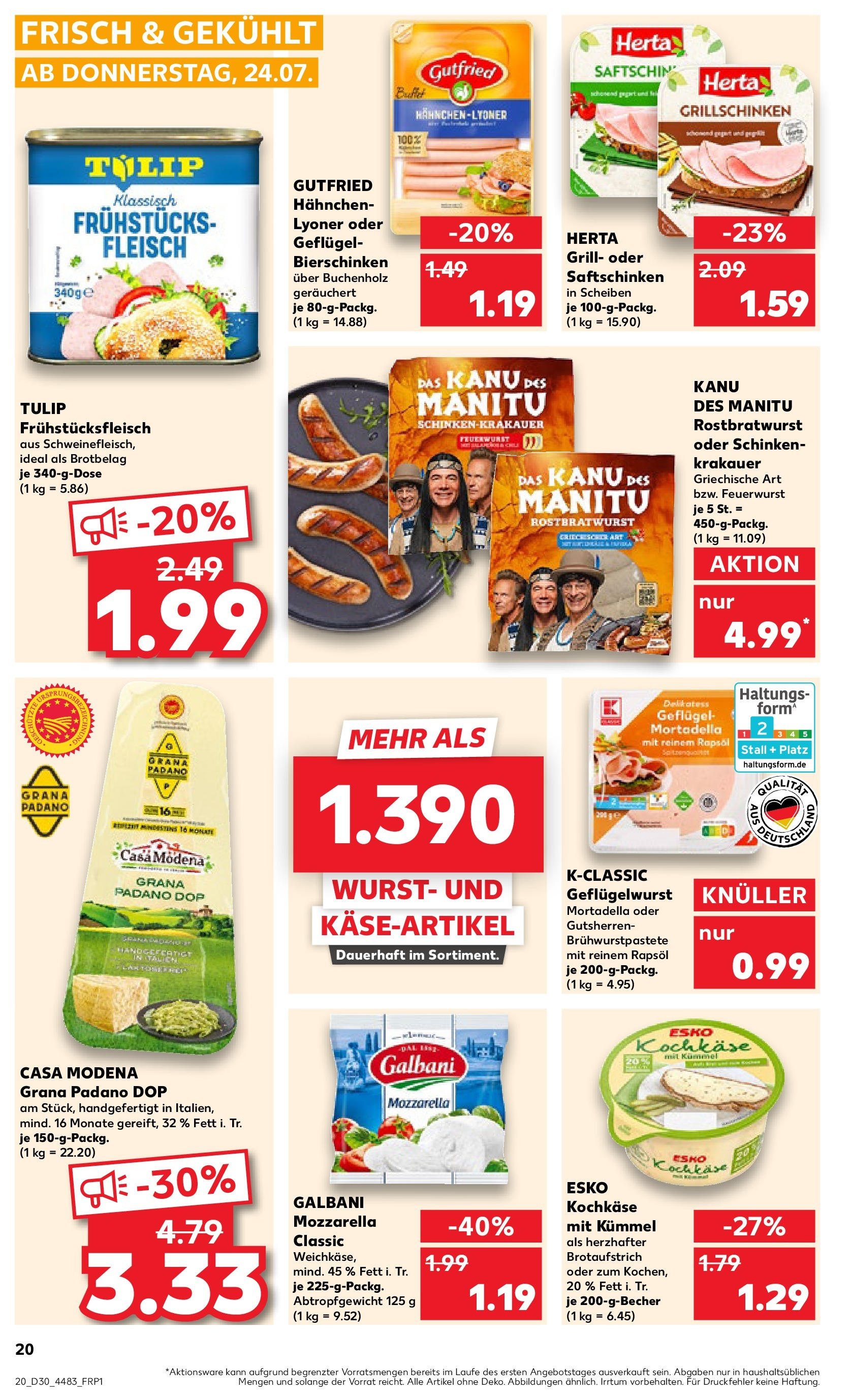 Prospekt Kaufland ab 24.07.2025 » Angebote und Werbung Online | Seite: 20 | Produkte: Grill, Hahnchen, Schinken, Fleisch Prospekt Kaufland ab 24.07.2025 » Angebote Online zum Blättern | Seite: 20 | Produkte: Grill, Hahnchen, Schinken, Fleisch