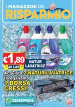 Magazzini del Risparmio Acquista 2 Natur Lavatrice ti regaliamo 1 Borsa Cressi! - al 31.07.2025