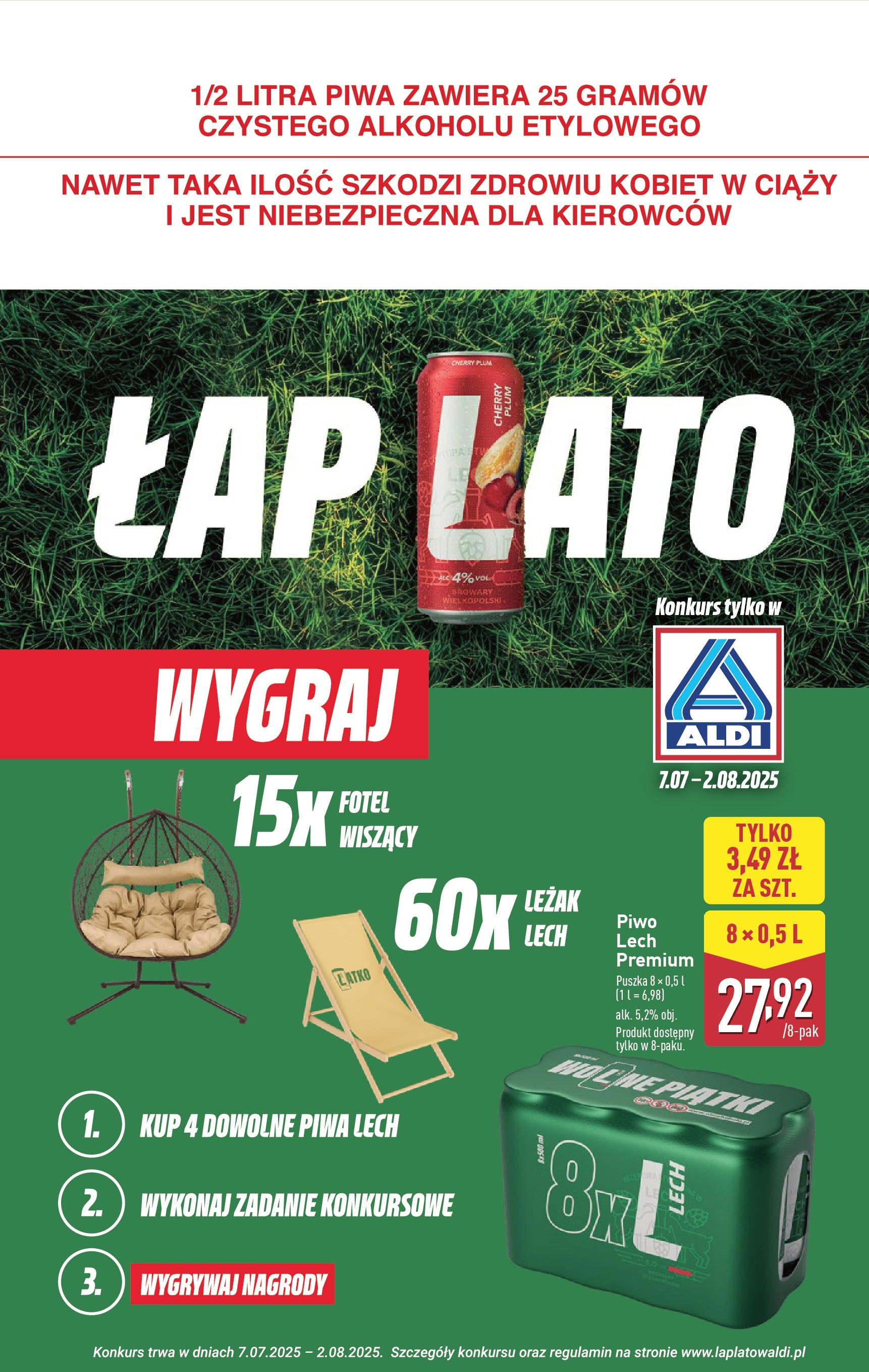 Aldi Gazetka od 21.07.2025 - Ulotka PDF, promocje | Strona: 41 | Produkty: Fotel, Leżak, Piwo