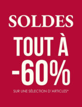 SOLDES jusqu'à -60 %