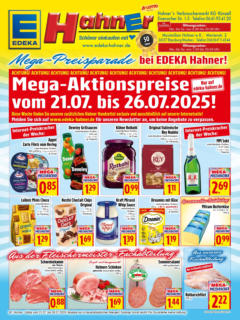 Entdecke - Edeka Hahner: Wochenangebote gültig ab dem 20.07.2025