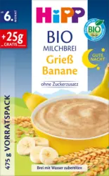 HiPP Abendbrei Milch Grieß Banane nach dem 6.Monat