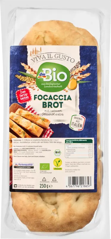 dmBio Focaccia Brot