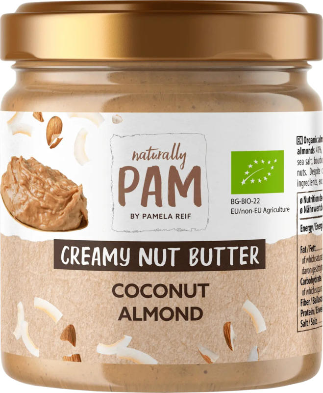 Naturally PAM Nussbutter, Creamy Nut Butter Coconut Almond