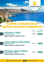 Imperatore Viaggi SCOPRI LE EOLIE CON LE NOSTRE VACANZE COMBINATE - al 02.08.2025
