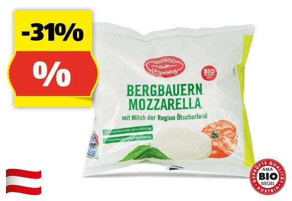 ZURÜCK ZUM URSPRUNG BIO-Mozzarella, 125 g