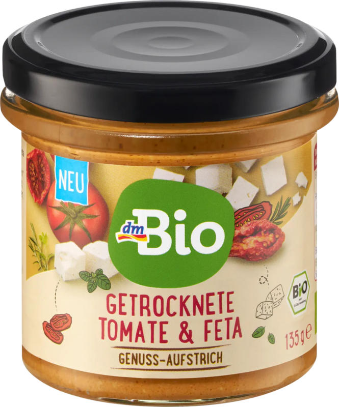 dmBio Brotaufstrich, Getrocknete Tomate & Feta