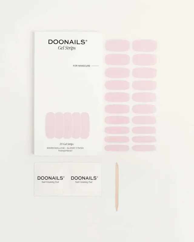 Doonails UV Gel Nagelfolien, Gel Strips Marshmallow