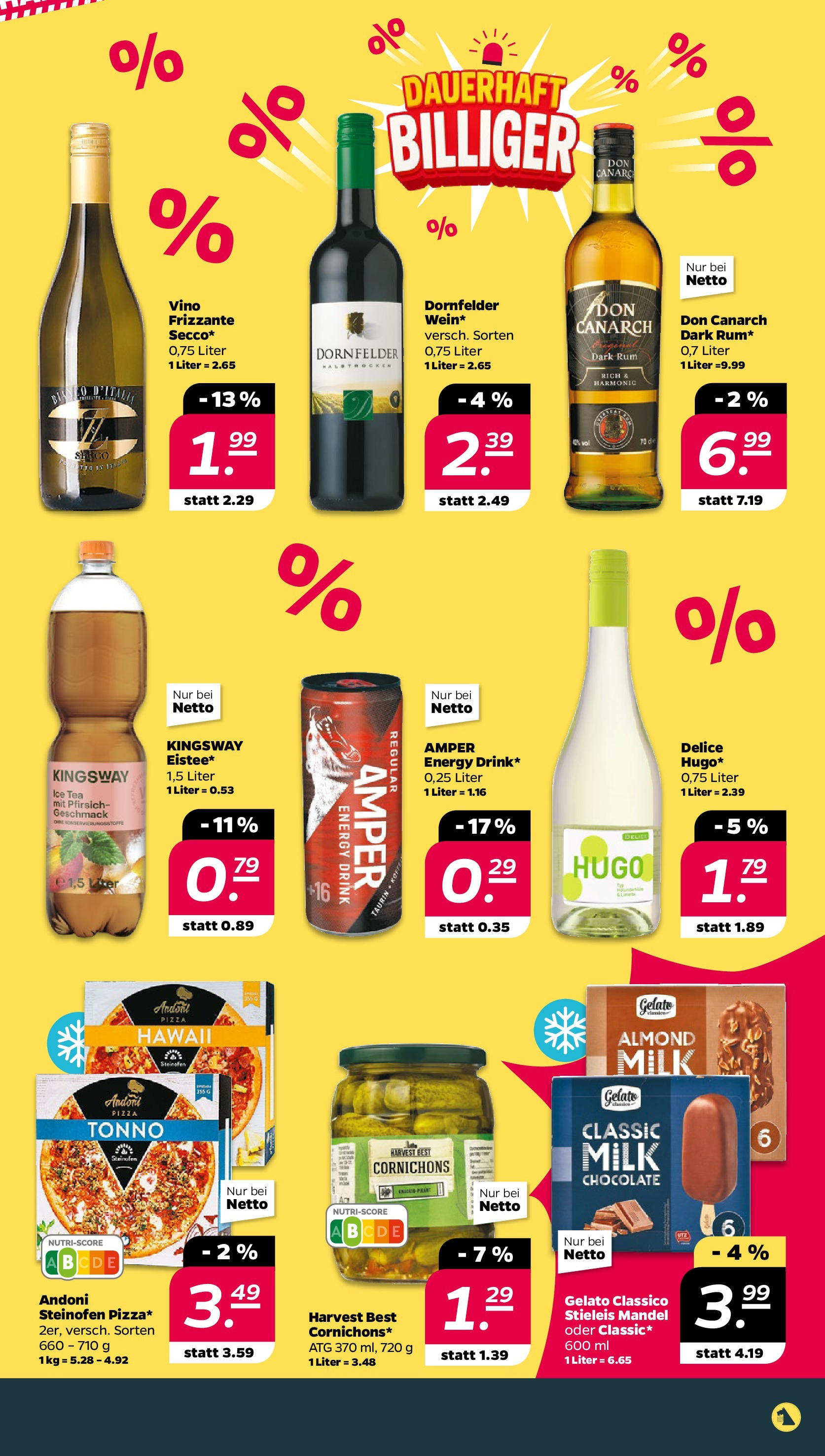Netto Prospekt Berlin ab 03.08.2025 → Angebote nächste Woche | Seite: 32 | Produkte: Rum, Pfirsich, Pizza, Hugo Netto Prospekt Berlin ab 03.08.2025 → Angebote nächste Woche | Seite: 32 | Produkte: Rum, Pfirsich, Pizza, Hugo