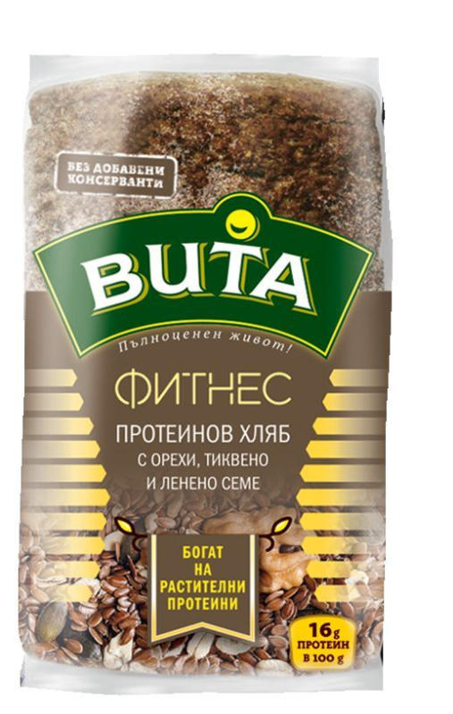 Вита Фитнес Протеинов хляб с орехи