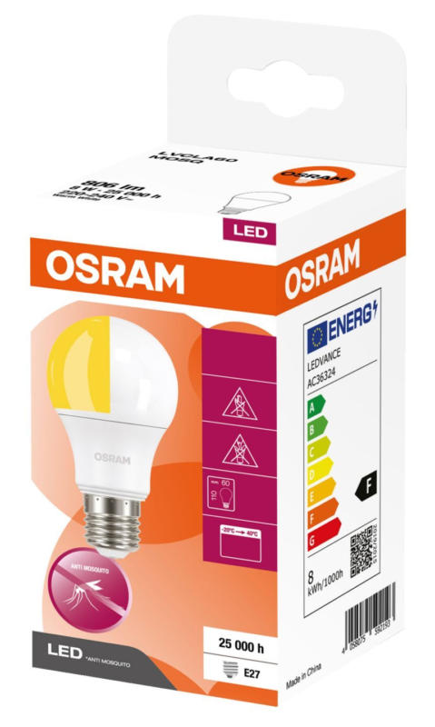 Osram LED крушка против насекоми 2700 K, CLA 60