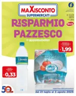 Maxisconto Supermercati Risparmio pazzesco - al 03.08.2025