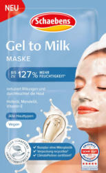 Schaebens Gesichtscrememaske Gel to Milk
