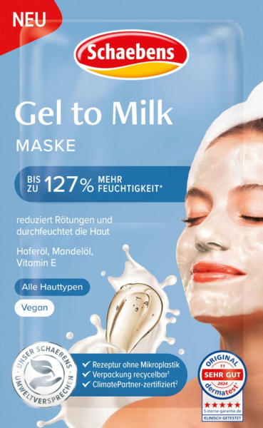 Schaebens Gesichtscrememaske Gel to Milk