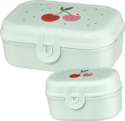 babylove Brotdose Set mint Kirschen für Unterwegs