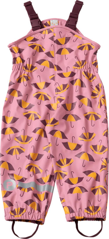 PUSBLU Regenhose mit Schirm-Muster, rosa, Gr. 86/92