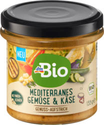 dmBio Brotaufstrich, Mediterranes Gemüse & Käse