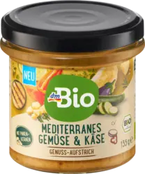 dmBio Brotaufstrich, Mediterranes Gemüse & Käse