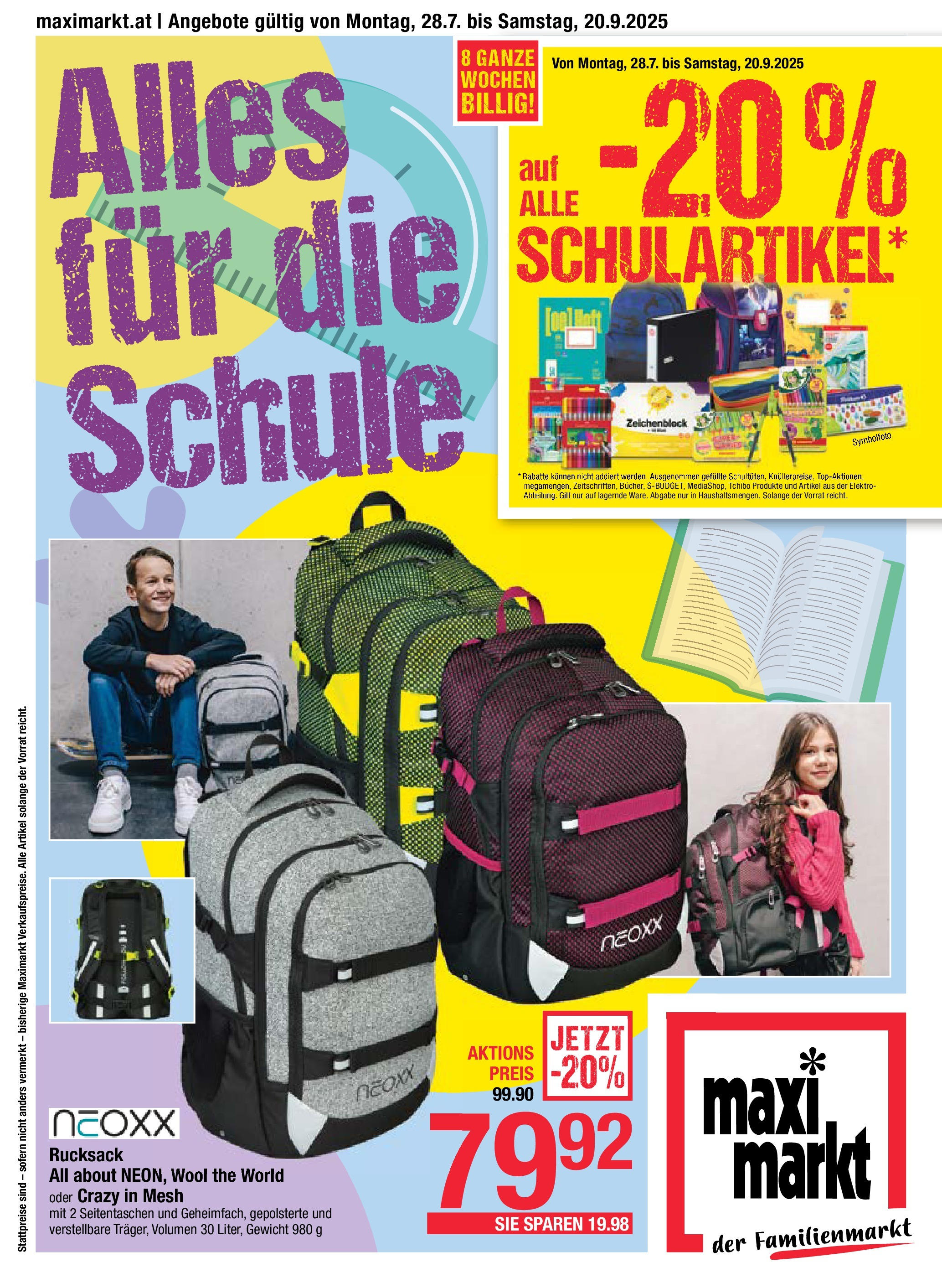  Maximarkt Beilage nächste Woche ab (28.07.2025 - 20.09.2025) - Seite 1