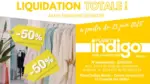 La coupole des halles Le magasin Planet Indigo entame une liquidation totale avant sa fermeture définitive - au 31.07.2025