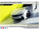 OPEL Opel Astra et Astra Sports Tourer - au 21.07.2026